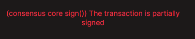 The transaction is partially signed错误
